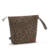 Torby i organizery dla mam - La Millou - Kosmetyczka wodoodporna LEOPARD CHOCO by Magdalena Lamparska - miniaturka - grafika 1