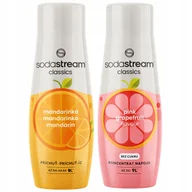 Syropy i koncentraty owocowe - SODASTREAM Mandarynka + Grejpfrut Zestaw Syropów Sok do saturatora 2 szt. - miniaturka - grafika 1