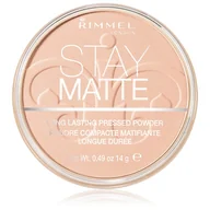 Pudry do twarzy - Rimmel Stay Matte puder odcień 002 Pink Blossom Long Lasting Pressed Powder) 14 g - miniaturka - grafika 1