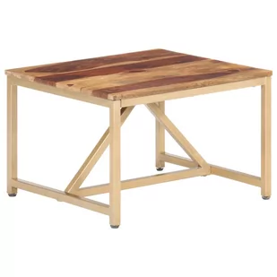 Vida Stolik boczny 60x60x40 cm lite drewno sheesham V-286340 - Ławy i stoliki kawowe - miniaturka - grafika 1