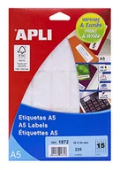 Etykiety do drukarek - APLI 71y18 białe etykiety do druku 26 x 54 mm białe - miniaturka - grafika 1