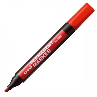Uni Marker permanentny 1.0-4.5mm czerwony ścięty NO-380B - Markery permanentne - miniaturka - grafika 1