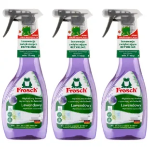 Frosch Środek czyszczący do łazienki lawendowy Zestaw 3 x 500 ml - Środki do kuchni i łazienki - miniaturka - grafika 1