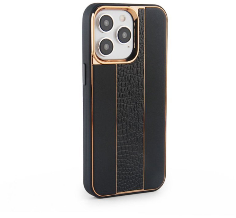 iLike Tylny pokrowiec Apple iPhone 14 Pro Max Leather Case Customized Black [kod produktu: ILIAPP14PMLCCB]