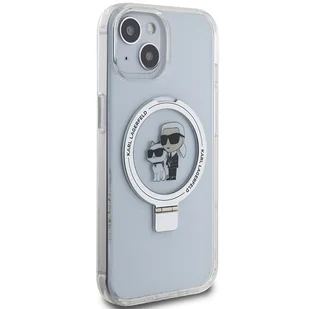 Etui Karl Lagerfeld KLHMP14SHMRSKCH Apple iPhone 14 / 15 hardcase Ring Stand Karl&Choupettte MagSafe biały/white - Etui i futerały do telefonów - miniaturka - grafika 5