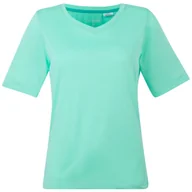 Koszulki sportowe damskie - Koszulka damska Regatta W Fingal V-Neck II Rozmiar: S / Kolor: jasnoniebieski - miniaturka - grafika 1