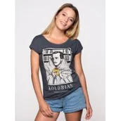 Moda i uroda - Koszulka damska Kołdrian grafitowa M Nowa - miniaturka - grafika 1