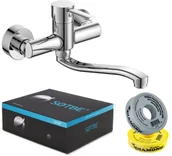 Baterie kuchenne - SOTBE UNICORN Bateria kuchenna ścienna. Ruchoma wylewka 35 cm - miniaturka - grafika 1