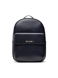 Tommy Hilfiger Plecak Iconic Tommy Backpack AW0AW11074 Granatowy - Plecaki - miniaturka - grafika 1