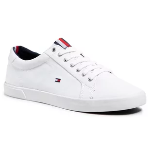 Sneakersy TOMMY HILFIGER - Iconic Long Lace Sneaker FM0FM01536 Triple White 0K4 - Moda i Uroda OUTLET - miniaturka - grafika 1