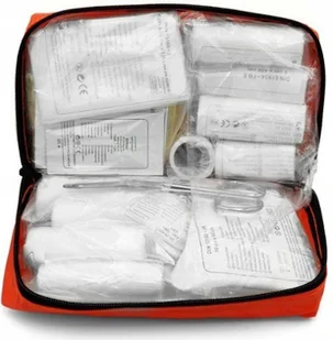 APTECZKA SAMOCHODOWA pierwszej pomocy RZEP DIN13164 MATERIAŁOWA Z USTNIKIEM - Akcesoria motoryzacyjne - miniaturka - grafika 1