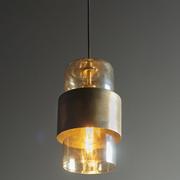 Lampy sufitowe - Zwisowa lampa L&-190599 Light& nad stół loftowa patyna mosiądz - miniaturka - grafika 1