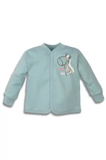 Bluzy i sweterki niemowlęce - Bluza niemowlęca z bawełny organicznej dla dziewczynki - grafika 1