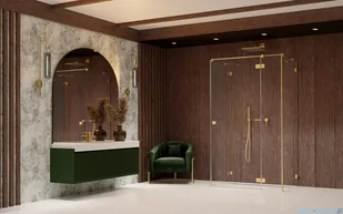 Radaway Essenza Pro Brushed Gold Kdj+S kabina 70x90x70cm prawa szczotkowane złoto 10097390-99-01R/10098070-01-01/10098070-01-01 - Kabiny prysznicowe - miniaturka - grafika 4