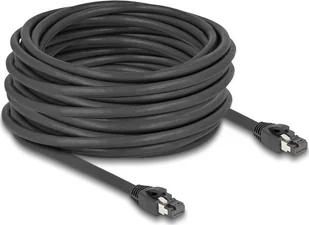 Delock DeLOCK network cable RJ-45 Cat.8.1 S/FTP, up to 40 Gbps black, 15 meters - Kable miedziane - miniaturka - grafika 1