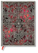 Pozostałe książki - Garnet Softcover Flexis Ultra 176 Pg Lined Silver Filigree Collection: Flexi softcover, 100 gsm, ribbon marker, memento pouch, elastic closure - miniaturka - grafika 1