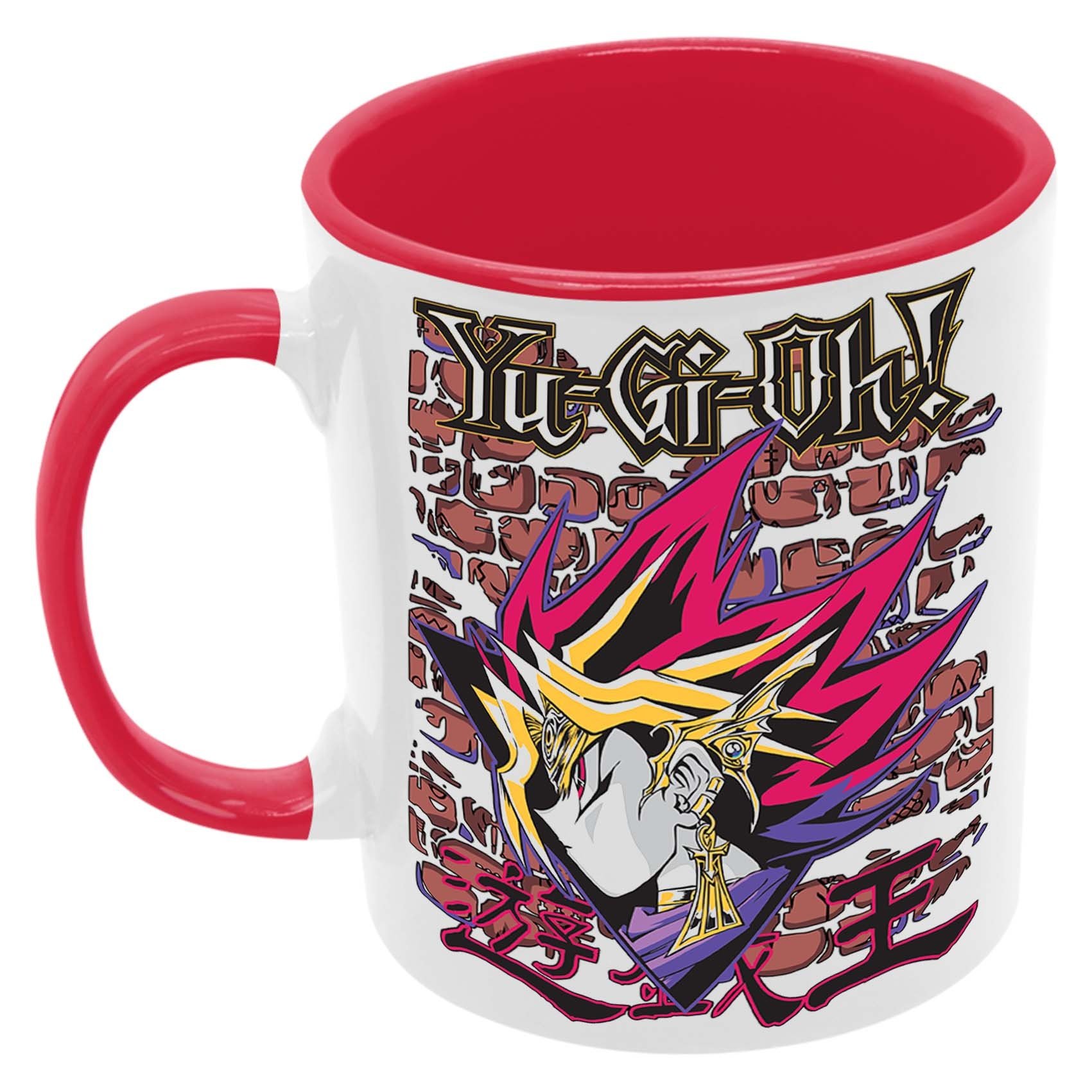 Yugioh11 Kubek Ceramiczny Prezent Tasse Mug Anime Manga Japan Animation Yu Gi Oh Trading Card Game, Czerwony 330 ml