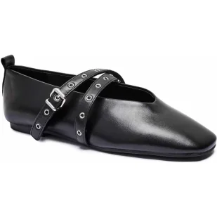 Tommy Jeans Skórzane baleriny MARYJANE - Baleriny - miniaturka - grafika 1