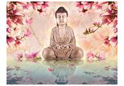 Fototapety - Fototapeta - Budda i magnolia - 300X231 - miniaturka - grafika 1