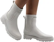 Botki damskie - Trzewiki Unisa Aynar F22 Ivory Białe_TN - UNISA - miniaturka - grafika 1