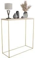 Konsole i sekretarzyki - Nowoczesna konsola dąb sonoma + złoty - Irix 5X - miniaturka - grafika 1