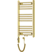 Grzejniki łazienkowe - Mexen Mars grzejnik elektryczny 700 x 400 mm, 300 W, złoty - W110-0700-400-2300-50 - miniaturka - grafika 1