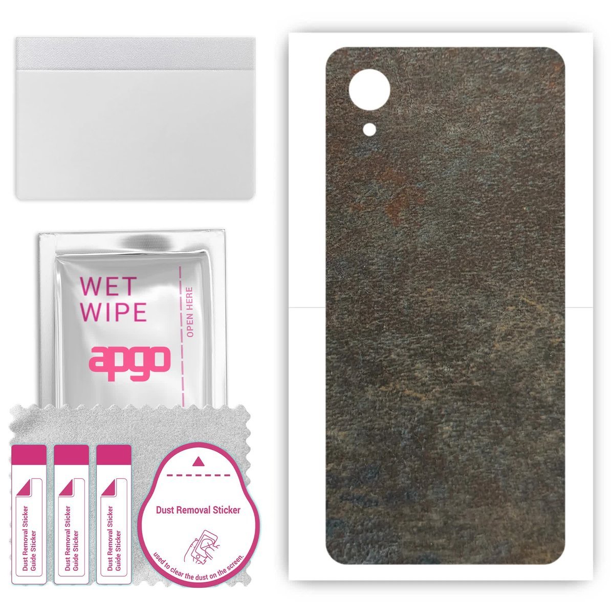 Folia naklejka skórka strukturalna na TYŁ do Samsung Galaxy A22 5G SC-56B - Kamień Księżycowy - apgo SKINS