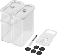 Etykiety do drukarek - ZWILLING Zestaw FRESH & SAVE CUBE, rozmiar M, 5-częściowy zestaw do przechowywania, w tym 2x CUBE pojemniki M, miarka, etykiety NFC - miniaturka - grafika 1