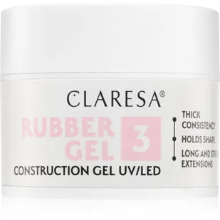 Claresa Żel budujący Rubber żel 3 45g - Żele do paznokci - miniaturka - grafika 1