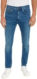Tommy Hilfiger Męskie spodnie jeansowe Slim Bleecker PSTR LINGTON Blue Denim spodnie, 30 W / 30 L, Lington Blue, 30W / 30L - Spodenki męskie - miniaturka - grafika 1