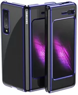 Etui i futerały do telefonów - Samsung Hurtel Plating Case hard case pokrowiec etui z metaliczną ramką Galaxy Fold niebieski - miniaturka - grafika 1