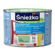 Emalie - Śnieżka Farba emaliowa Supermal akrylowy zielony 0,4 l - miniaturka - grafika 1