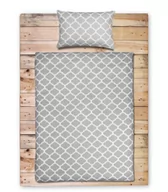 Pościel dla dzieci - Pościel dziecięca 100x160 Baby Maroko szare z plecaczkiem - miniaturka - grafika 1