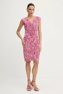 Morgan sukienka kolor różowy mini prosta RNEIRO - Sukienki - miniaturka - grafika 1