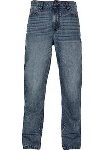 Urban Classics Spodnie męskie Flared Jeans Sand Destroyed Washed 42, piasek zniszczony, 42 - Spodnie męskie - miniaturka - grafika 1