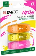 Pendrive - Emtec USB2.0 C410 8GB Neon 3 pcs - miniaturka - grafika 1