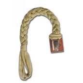 Akcesoria do smoczków - Warkoczykowa Zawieszka Do Smoczka Pacifier Holder Olive Hi Little One - miniaturka - grafika 1