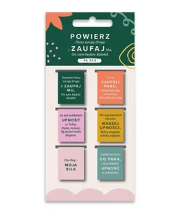 Zakładki magnetyczne - Powierz Panu 6szt - Szaron - Zakładki do książek - miniaturka - grafika 1