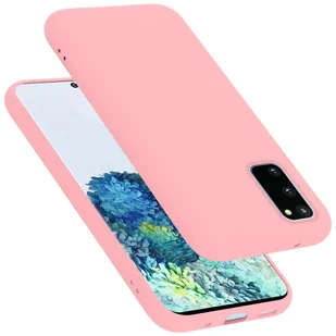 Pokrowiec Do Samsung Galaxy S20 FE Etui w LIQUID RÓŻOWY TPU Silikon Case Cover Obudowa Ochronny Cadorabo - Etui i futerały do telefonów - miniaturka - grafika 1