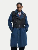 Płaszcze damskie - Desigual Płaszcz przejściowy Denimbike 25WWEW52 Niebieski Regular Fit - miniaturka - grafika 1