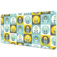 Obrusy i serwetki - Mata ochronna z nadrukiem Kwiatowy wzór 90x45 cm - miniaturka - grafika 1