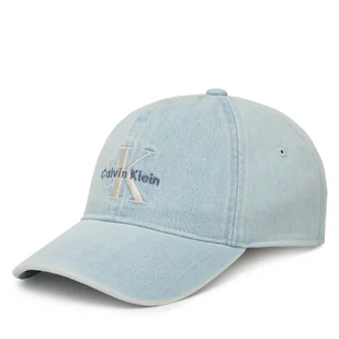 Czapka z daszkiem Calvin Klein Jeans Monologo LV04G5007G Niebieski - Czapki męskie - miniaturka - grafika 1