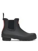 Kalosze damskie - Hunter Kalosze WFS2354RMA Czarny - miniaturka - grafika 1