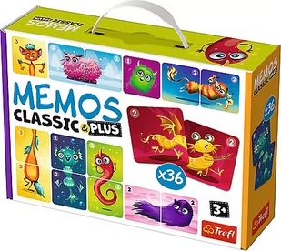 Trefl Memo Classic&Plus Cute monsters Nowa - Gry planszowe - miniaturka - grafika 2