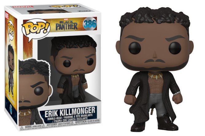 Funko POP! Marvel, figurka kolekcjonerska, Black Panther, Erik Killmonger, 386