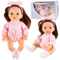 Lalki dla dziewczynek - Lalka Bobas Kasia Modowa Dziewczynka z Opaską Brunetka - miniaturka - grafika 1