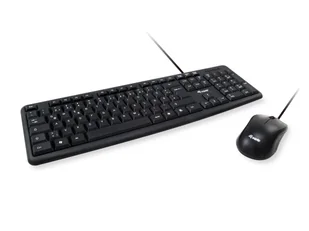 Equip 245200 klawiatura Dołączona myszka USB QWERTY Niemiecki Czarny - Zestawy myszka + klawiatura - miniaturka - grafika 1