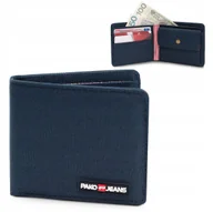 Portfele - Portfel Męski Parciany STRONG Mały i Pojemny GRANATOWY Pako Jeans - miniaturka - grafika 1