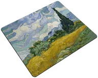 Podkładki pod mysz - Podkładka Pole pszenicy z cyprysami Vincent Van Gogh 24x19cm - miniaturka - grafika 1