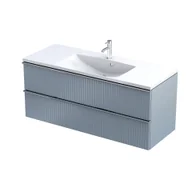 Szafki łazienkowe - Szafka łazienkowa pod umywalkę Oristo Etna 120 cm niebieski mat OR52-SD2S-120-16R - miniaturka - grafika 1